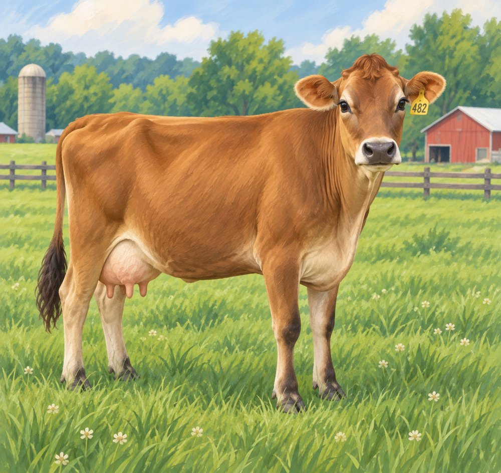 Brown dairy cow for the Chocolate Milk interactive experience.